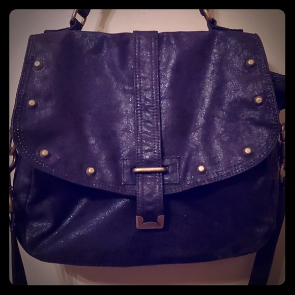 🪁2/$40Matt and Nat Soft Black Studded Satchel Bag - Picture 1 of 7